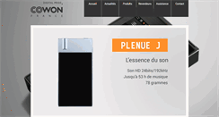 Desktop Screenshot of cowon-france.com